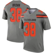 Youth Tony Brown II Cleveland Browns Legend Inverted Silver Jersey