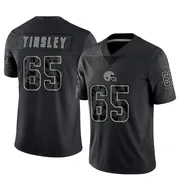 Black Men's Dartanyan Tinsley Cleveland Browns Limited Reflective Jersey