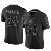 Black Men's Roderick Perry II Cleveland Browns Limited Reflective Jersey