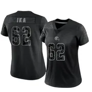 Black Women's Siaki Ika Cleveland Browns Limited Reflective Jersey