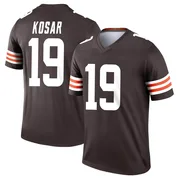 Brown Men's Bernie Kosar Cleveland Browns Legend Jersey