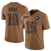 Brown Men's Bernie Kosar Cleveland Browns Limited 2023 Salute To Service Jersey