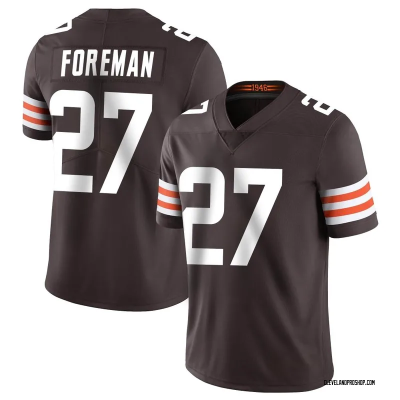 Brown Men's D'Onta Foreman Cleveland Browns Limited Team Color Vapor Untouchable Jersey