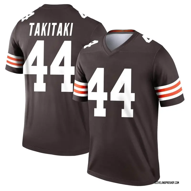 Brown Men's Sione Takitaki Cleveland Browns Legend Jersey