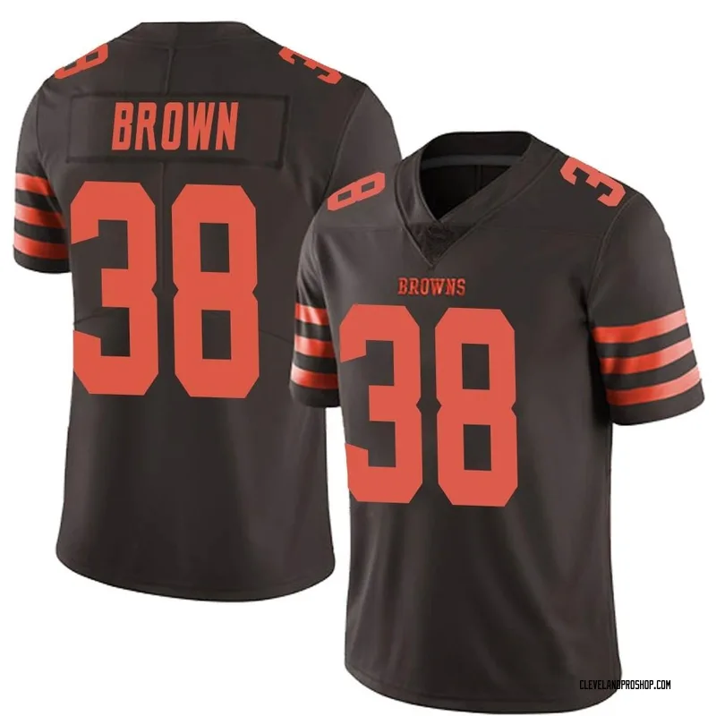 Brown Men's Tony Brown II Cleveland Browns Limited Color Rush Jersey