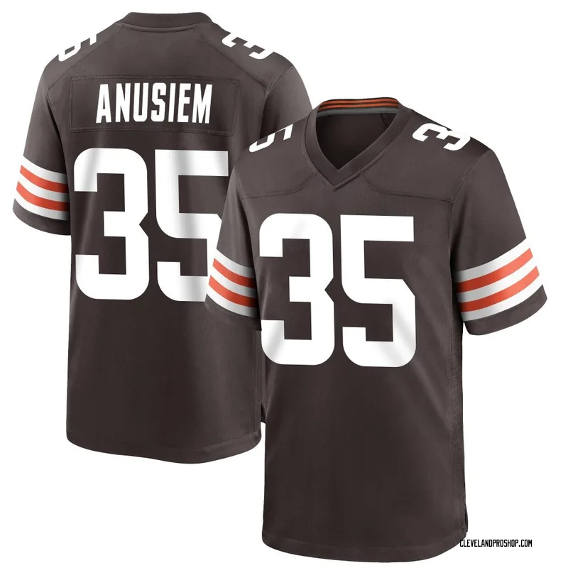 Brown Youth Chigozie Anusiem Cleveland Browns Game Team Color Jersey