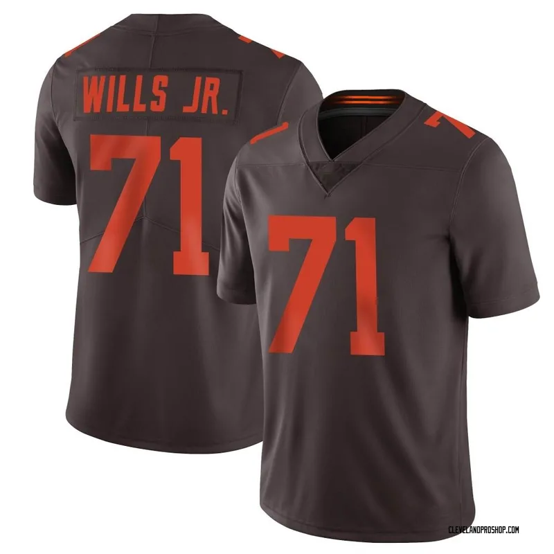 Jedrick Wills Jr. Cleveland Browns Fanatics Authentic Player-Issued #71  Throwback Jersey from the 2021 NFL Season - White