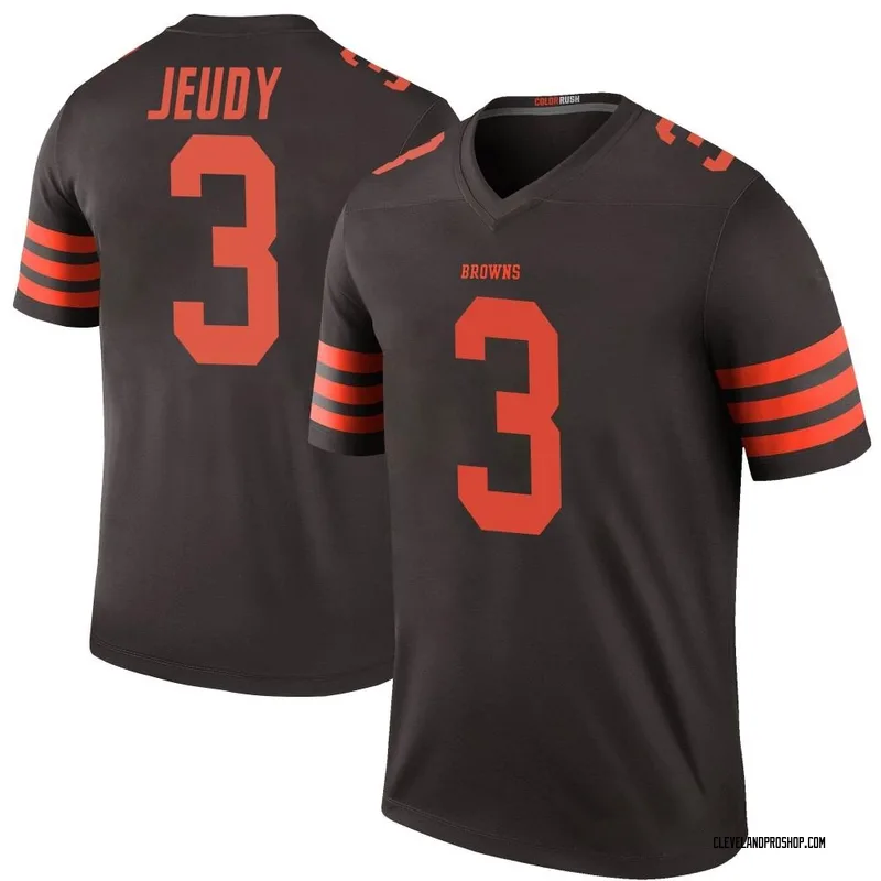 Brown Youth Jerry Jeudy Cleveland Browns Legend Color Rush Jersey