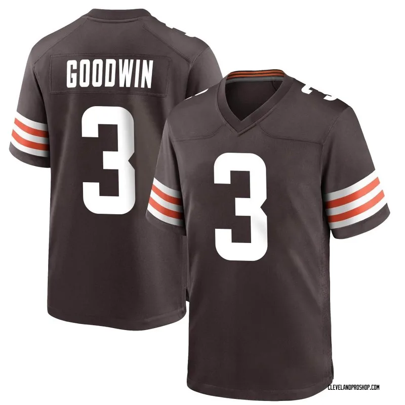 Brown Youth Marquise Goodwin Cleveland Browns Game Team Color Jersey