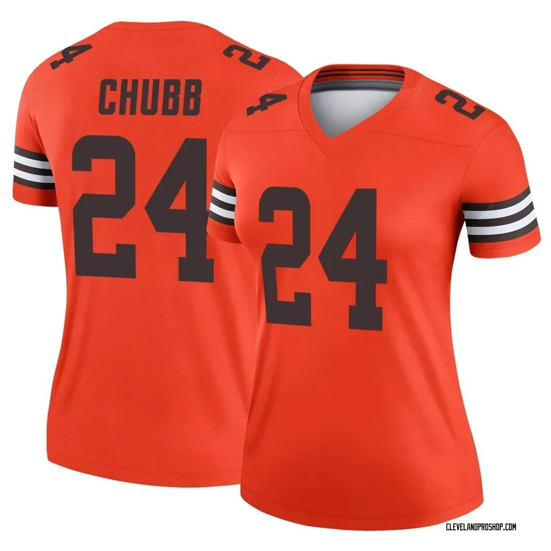 Youth Nike Nick Chubb Orange Cleveland Browns Inverted Team Game