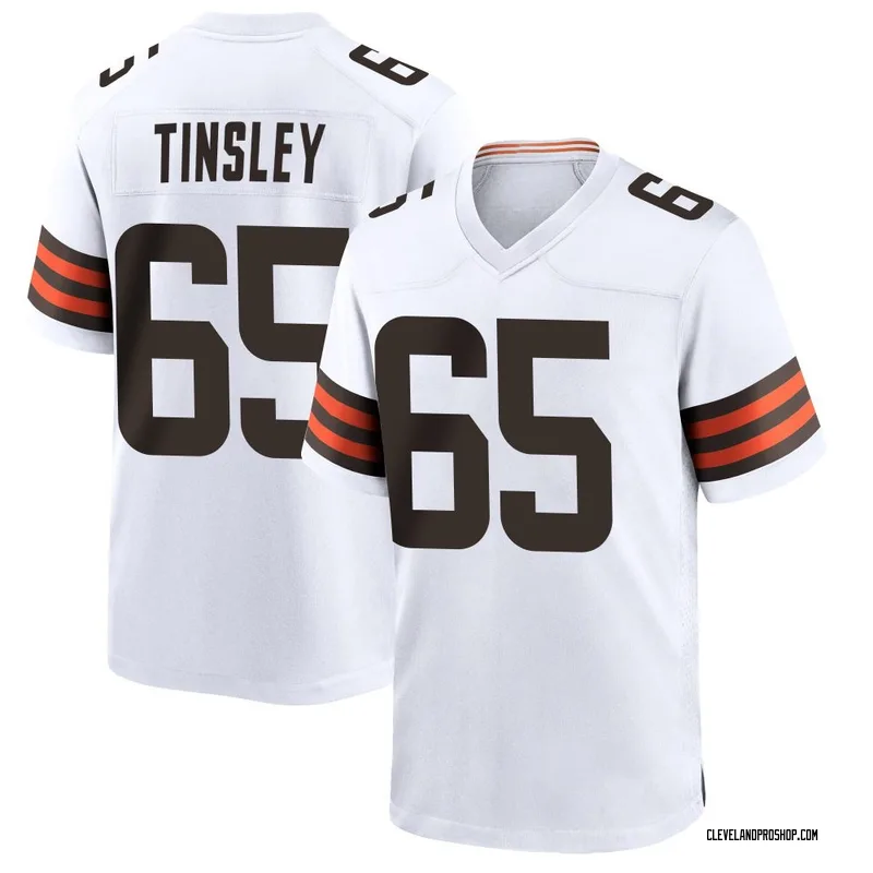 White Men's Dartanyan Tinsley Cleveland Browns Game Jersey