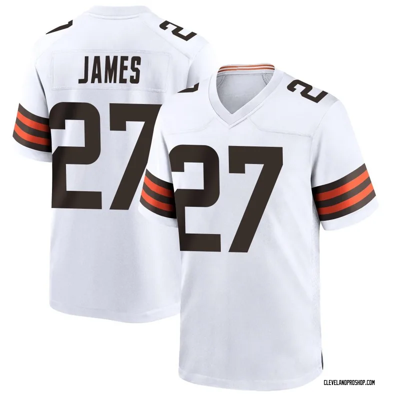 White Men's LaMareon James Cleveland Browns Game Jersey