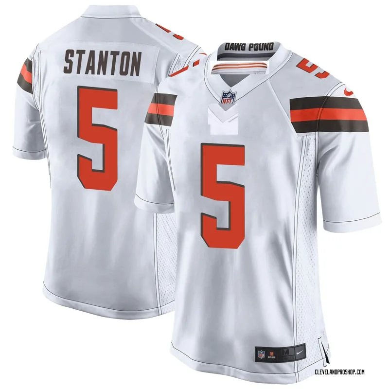 White Youth Drew Stanton Cleveland Browns Game Jersey