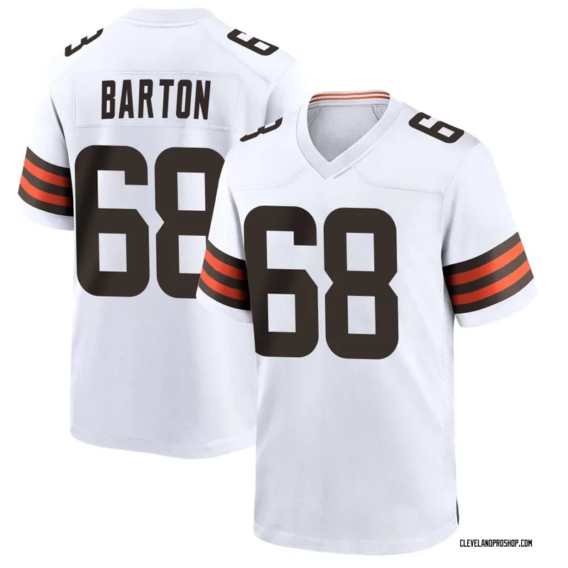 White Youth Jackson Barton Cleveland Browns Game Jersey