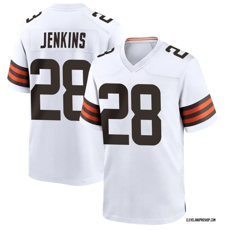 White Youth Rayshawn Jenkins Cleveland Browns Game Jersey